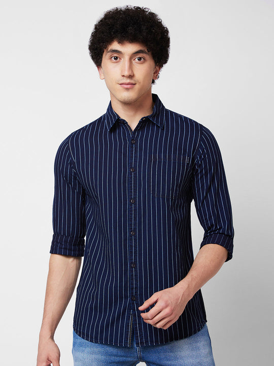 DESIGN UP Men Solid Casual Blue Shirt - Buy DESIGN UP Men Solid Casual Blue  Shirt Online at Best Prices in India | Flipkart.com